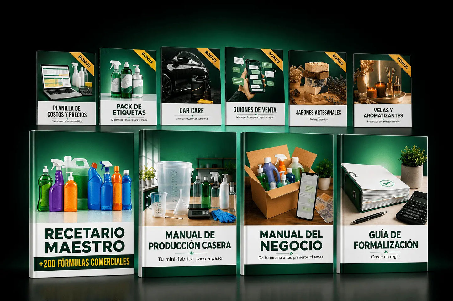 Fórmulas Rentables — +200 Fórmulas para Fabricar y Vender Productos de Limpieza