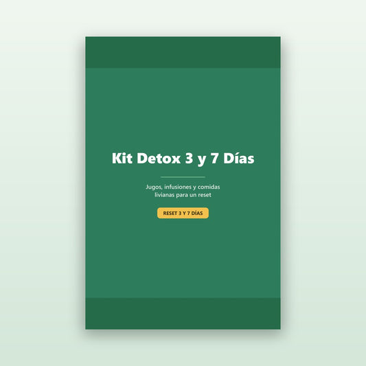 Kit Detox — 3 y 7 Días (45 Recetas + Planes)